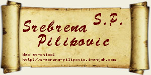 Srebrena Pilipović vizit kartica